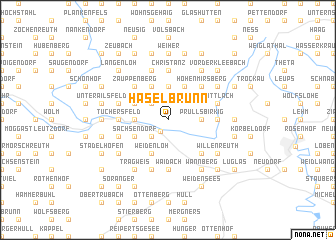 map of Haselbrunn