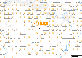 map of Häselich