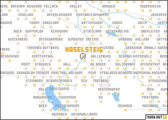 map of Haselsteig