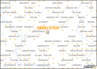 map of Haselstein