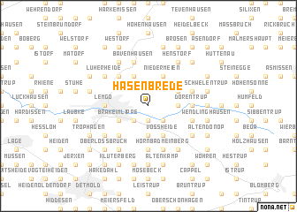 map of Hasenbrede