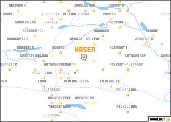 map of Häsen