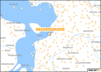 map of Hāsham Dakhna