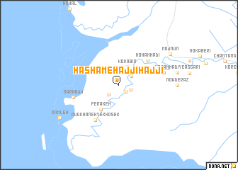 map of Ḩasham-e Ḩājjī Ḩājjī