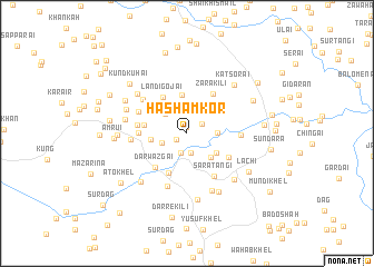 map of Hāsham Kor