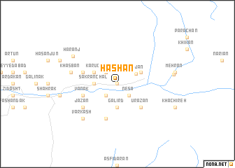 map of Hashān