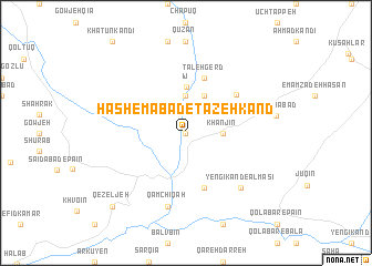 map of Hāshemābād-e Tāzeh Kand