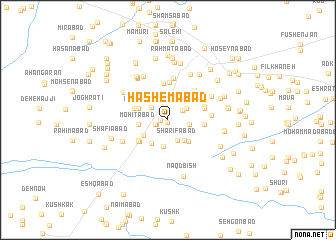 map of Hāshemābād