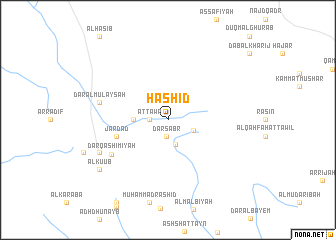 map of Ḩāshid