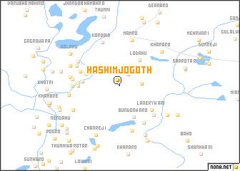 map of Hāshim jo Goth