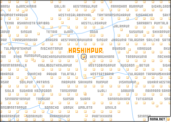 map of Hāshimpur