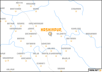 map of Hāshimpur