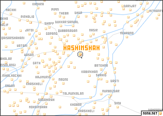 map of Hāshim Shāh