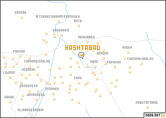 map of Hashtābād