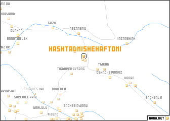 map of Hashtād Mīsh-e Haftomī