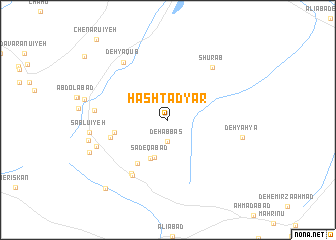 map of Hashtād Yār