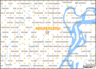 map of Hāsimer Kāndi