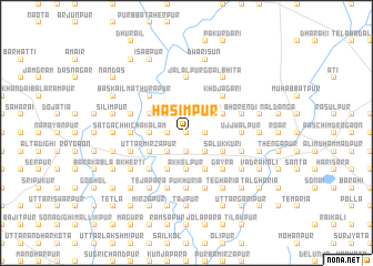 map of Hāsimpur