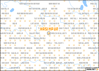 map of Hāsimpur