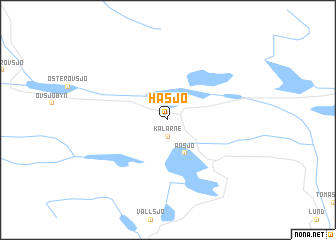 map of Håsjö