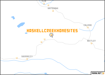 map of Haskell Creek Homesites
