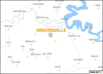 map of Haskingsville