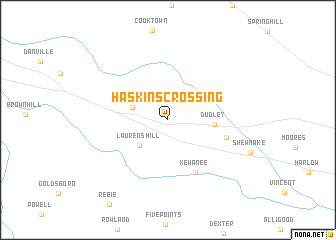 map of Haskins Crossing