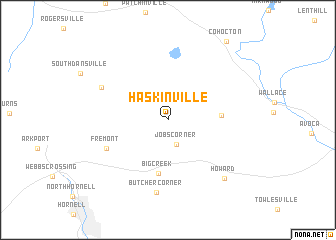 map of Haskinville