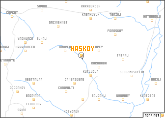 map of Hasköy