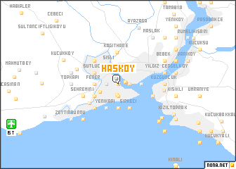 map of Hasköy