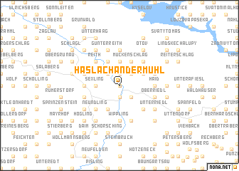map of Haslach an der Mühl