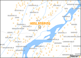 map of Haslāna Pind