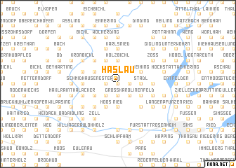 map of Haslau