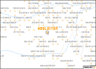 map of Hasleiten