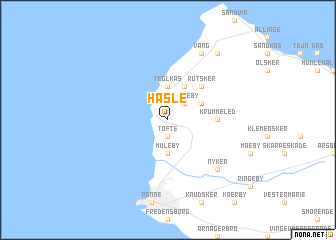 map of Hasle