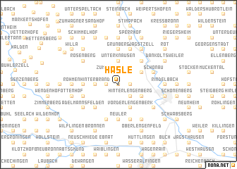 map of Häsle