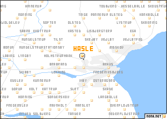 map of Hasle