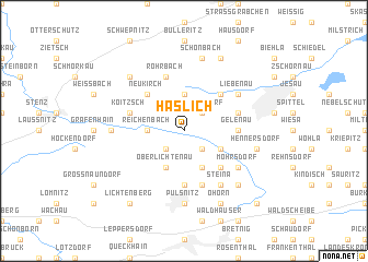 map of Häslich