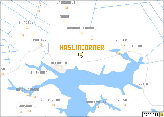 map of Haslin Corner