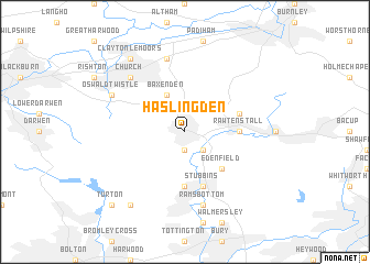 map of Haslingden