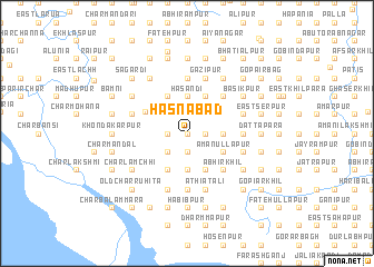 map of Hāsnābād