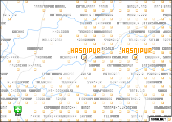 map of Hāsnipur