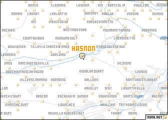 map of Hasnon