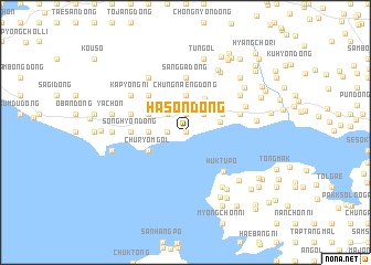 map of Hasŏn-dong