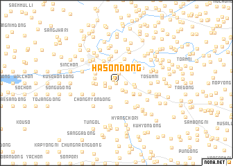 map of Hasŏn-dong