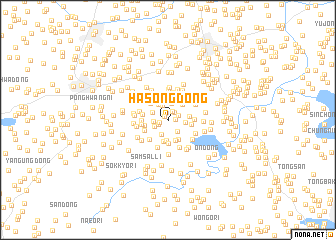 map of Hasŏng-dong