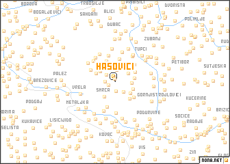 map of Hasovići