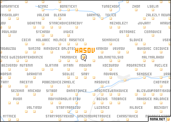 map of Hašov