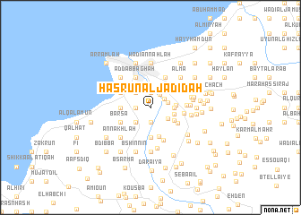 map of Ḩaşrūn al Jadīdah