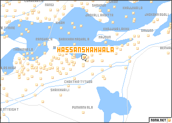 map of Hassan Shāhwāla